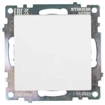Переключатель 1-кл 10А С/У Белый Катрин