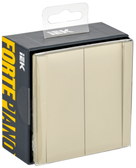 Переключатель 2-кл 10А С/У перекрестный Ваниль Forte&Piano