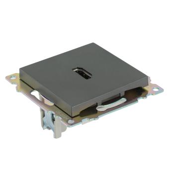 Розетка HDMI Графит Катрин