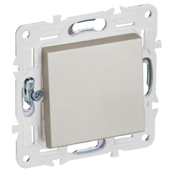 Выключатель 1-кл 10А С/У Шампань Skandy