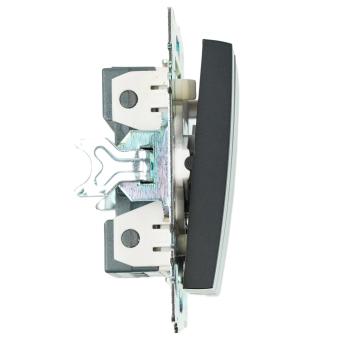 Выключатель 3-кл 10А С/У Черный Катрин