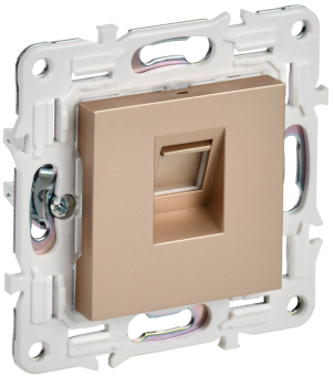 Розетка RJ45 кат.6 С/У Песочный Skandy