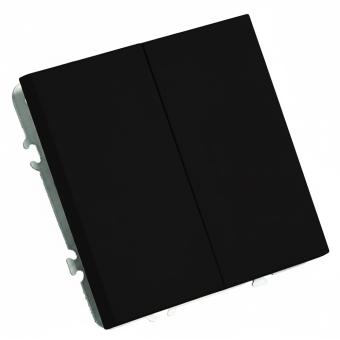 Выключатель 2-кл 10А С/У Черный уголь Эмили