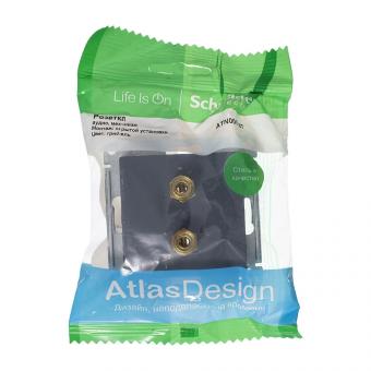 Розетка Аудио С/У Грифель AtlasDesign