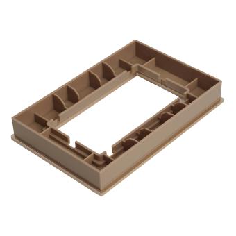 Рамка 2-я без перемычки металл Шампань Катрин