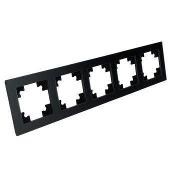 Рамка 5-я стекло Черный матовый Катрин
