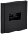 Розетка RJ11+RJ45 кат.5Е С/У Металл Черный Forte&Piano