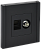 Розетка TV антенна + RJ45 кат.6 С/У Черный Forte&Piano