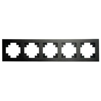 Рамка 5-я металл Черный Катрин
