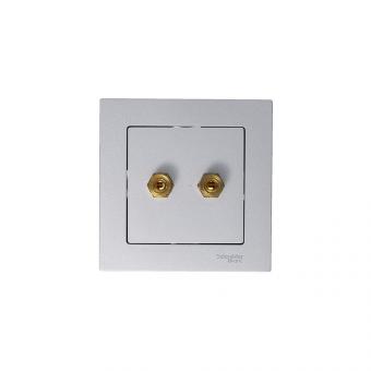 Розетка Аудио С/У Алюминий AtlasDesign