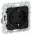 Розетка 1-м 16А С/У З/К со шторками+USB A+С 20Вт Б/К Черный FLITE