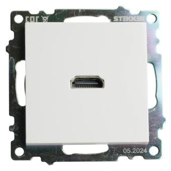 Розетка HDMI Белый Катрин