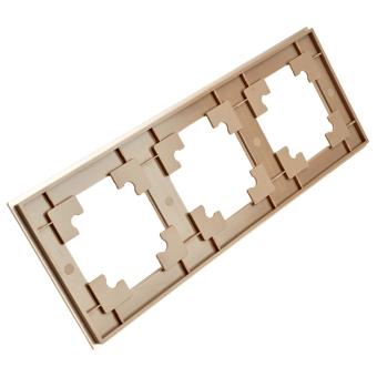 Рамка 3-я металл Шампань Катрин