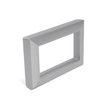 Рамка  2-я без перемычки Серебро Катрин