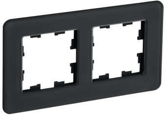 Рамка 2-я Стекло Черный Brite