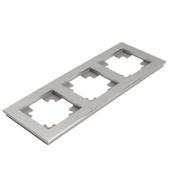 Рамка 3-я металл Серебро Катрин