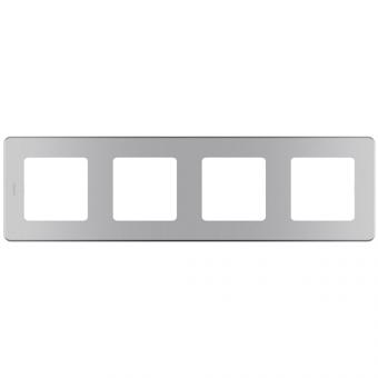 Рамка 4 поста Алюминий Legrand INSPIRIA