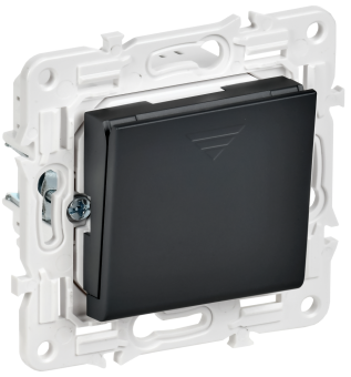 Выключатель карточный 30А С/У Черный Skandy