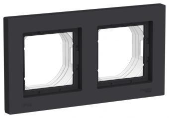 Рамка 2-я IP44 Карбон AtlasDesign Aqua