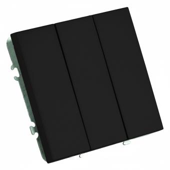 Выключатель 3-кл 10А С/У Черный уголь Эмили