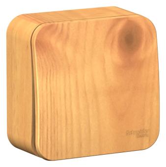 Выключатель 1-кл 10А О/У изолирующая пластина Ясень Blanca