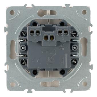 Выключатель 2-кл 10А С/У кнопочный Кашемир Эмили