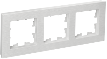 Рамка 3-я Белый рифленый Brite