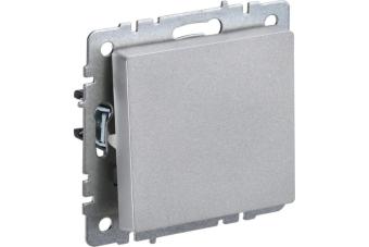 Переключатель 1-кл 10А С/У перекрестный Алюминий Brite