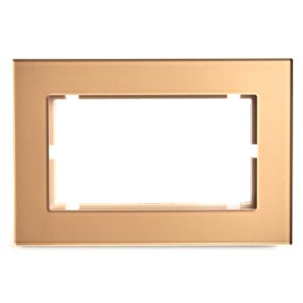 Рамка  2-я без перемычки стекло Золото Катрин