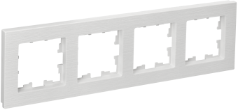 Рамка 4-я Белый рифленый Brite