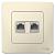 Розетка RJ45 кат.5E+ RJ11 С/У Молочный Blanca