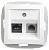 Розетка RJ11+RJ45 WDE000185 белая