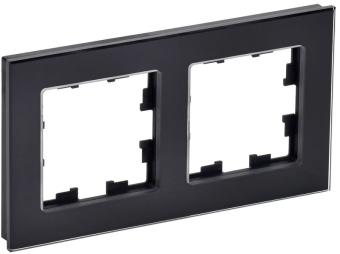 Рамка 2-я Стекло Черный Brite