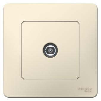 Розетка TV антенна С/У Молочный Blanca