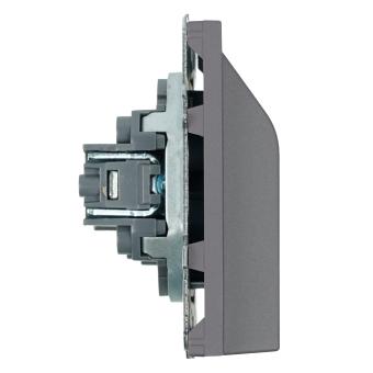 Вывод кабеля С/У Платиново-серый Эмили