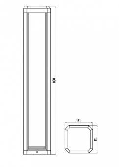 Ландшафтный светильник Royal Mile O019FL-L12GR3K Maytoni