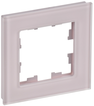 Рамка 1-я Стекло Розовый матовый Brite