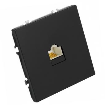 Розетка RJ-45 С/У Черный уголь