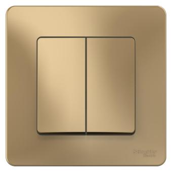 Выключатель 2-кл 10А С/У Титан Blanca