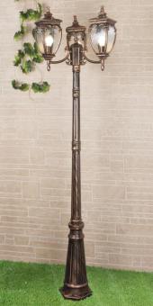 Парковый светильник GLYF-8024F/3 Andromeda черное золото Elektrostandard