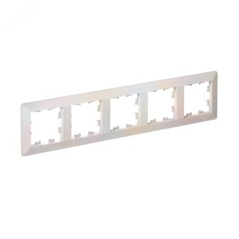 Рамка 5-я, Жемчуг/дымчатый белый AtlasDesign Air Systeme Electric