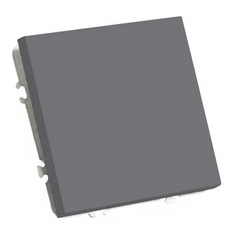 Переключатель 1-кл 10А С/У Платиново-серый Эмили