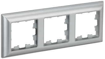 Рамка 3-я Алюминий/Алюминий Brite