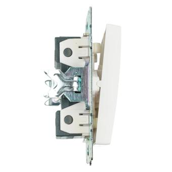 Выключатель 1-кл 10А С/У Белый Катрин