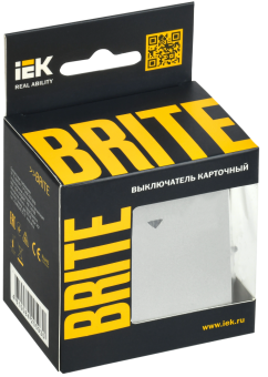 Выключатель карточный 30А С/У Белый Brite