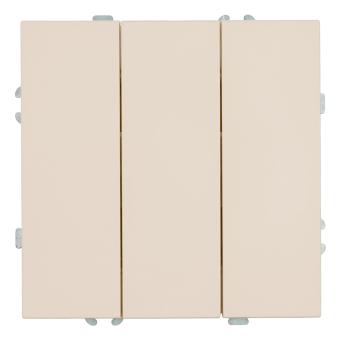 Выключатель 3-кл 10А С/У Кашемир Эмили