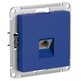 Розетка RJ45 кат.5Е С/У Аквамарин AtlasDesign
