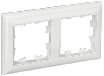 Рамка 2-я Белый/Белый Brite
