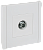 Розетка TV антенна С/У проходная Белый Forte&Piano