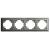 Рамка 4-я Графит Катрин